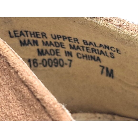 Women's Patchwork Block Suede Leather Heels Size 7M Multicolor Shoe - Picture 6 of 6